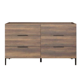 Hanah Home Cómoda de Nogal con 6 Cajones